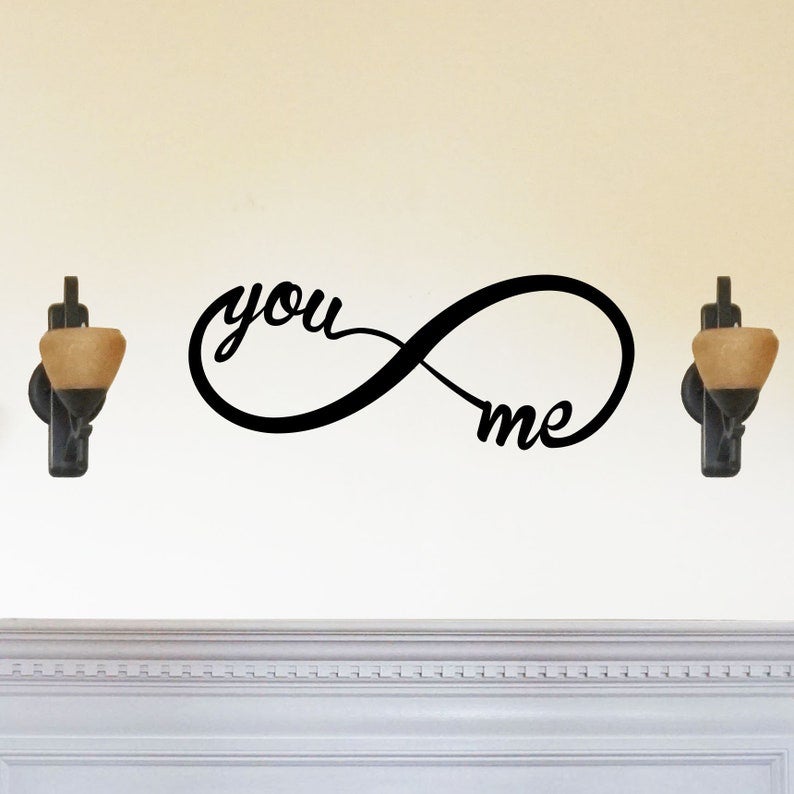 You And Me Forever Infinity Metal Sign Beautiful Solid Steel Home Decor Decorative Accent Metal Art Wall Sign Wedding Gift