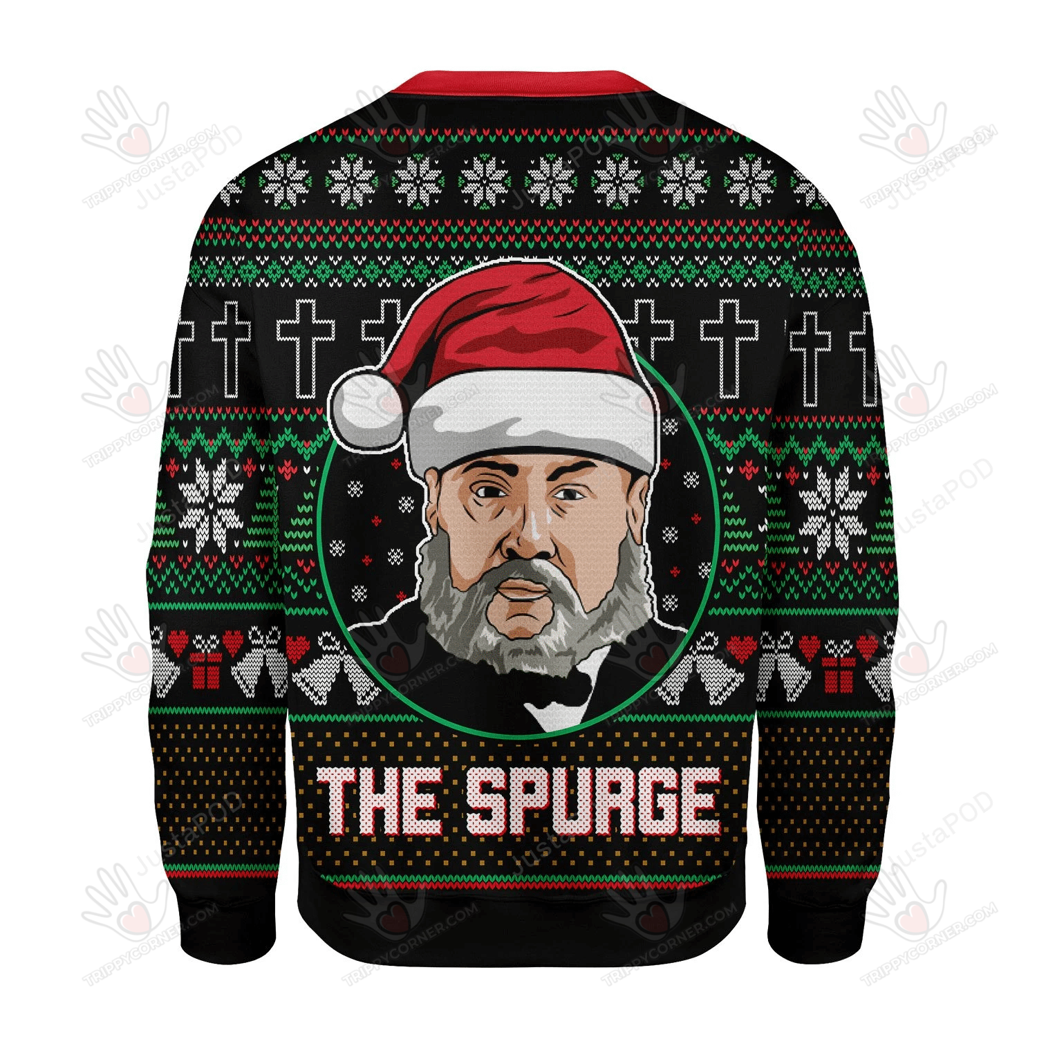 The Spurge Ugly Christmas Sweater, All Over Print Sweatshirt, Ugly… Ugly Sweater Christmas Gift