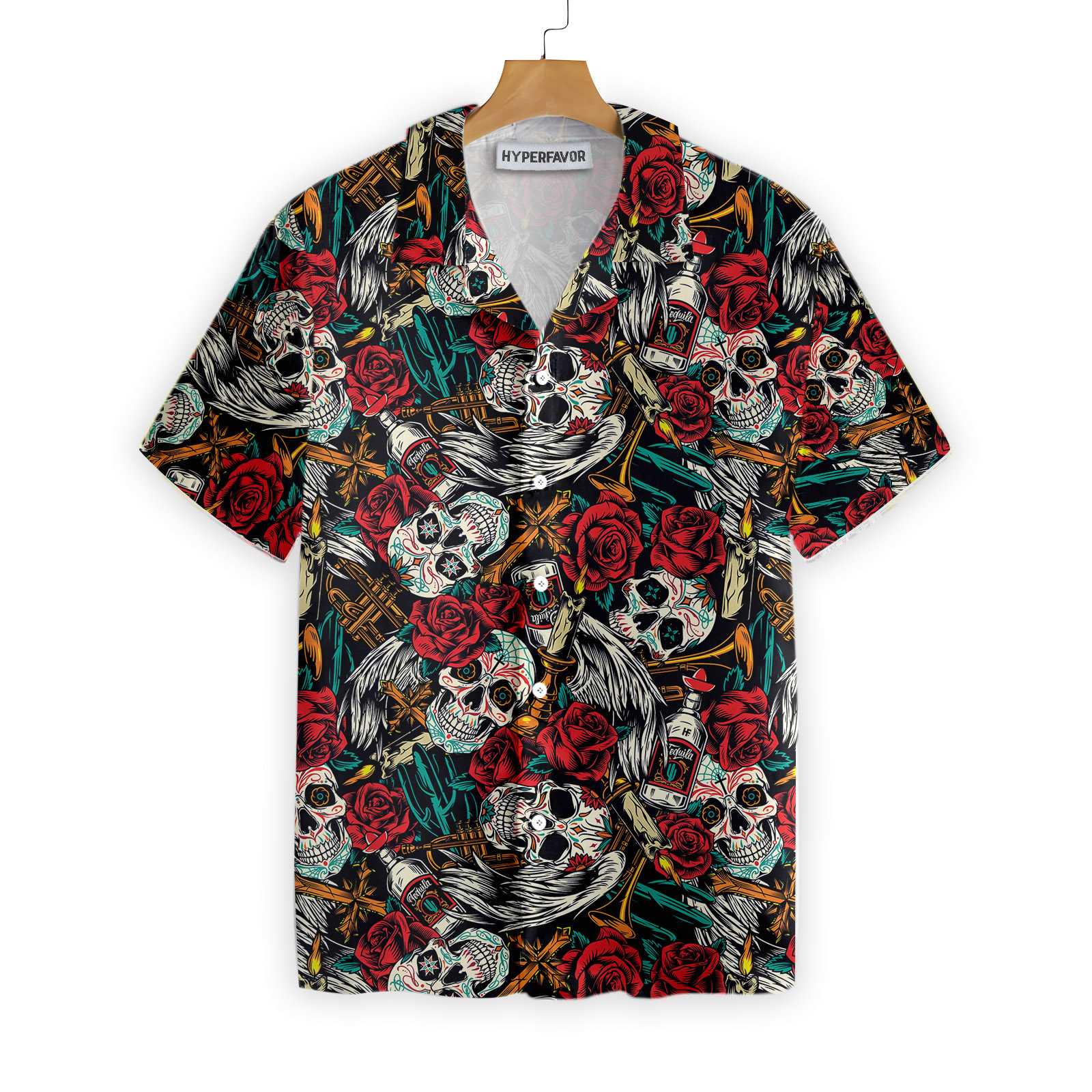 Day Of The Dead Skull Hawaii Best Shirt For Men And Women Ha93606