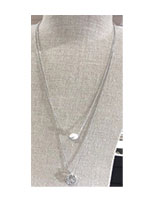 2021 New Plated Popular 925 Silver Color Bead Necklace Can Be Given As A Gift To Women with Free Wholesale Shipping alx