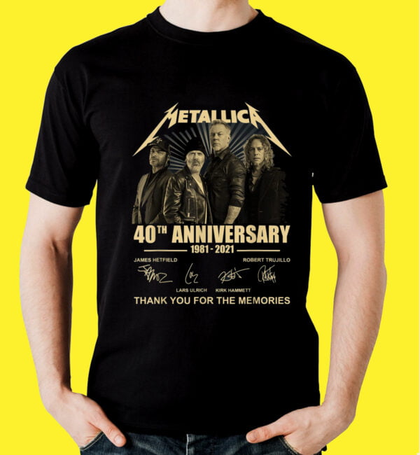 40Th Anniversary Metallicas Music Legend Limited Design T-Shirt