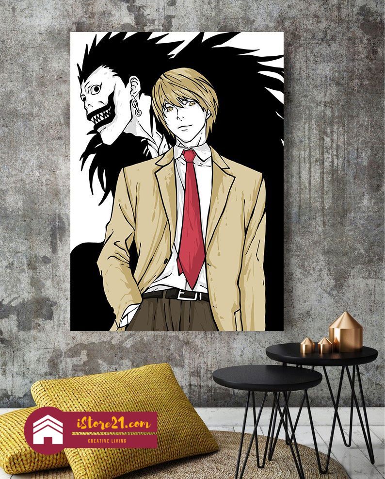 Light Yagami Canvas Poster Gift For Fan, Friends, Home Decor, Wall Art