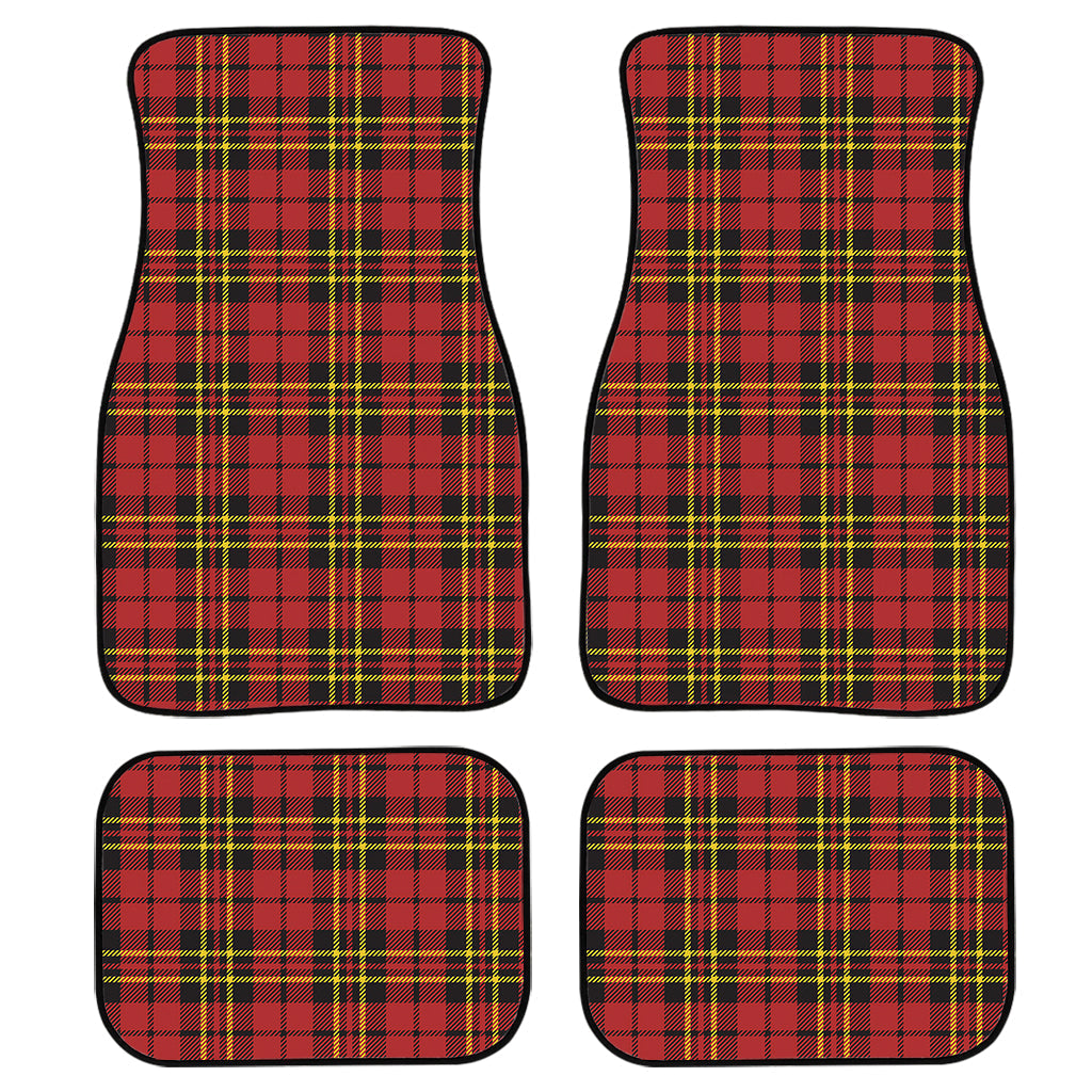 Clan Wallace Scottish Tartan Print Front And Back Car Floor Mats, Front Car Mat