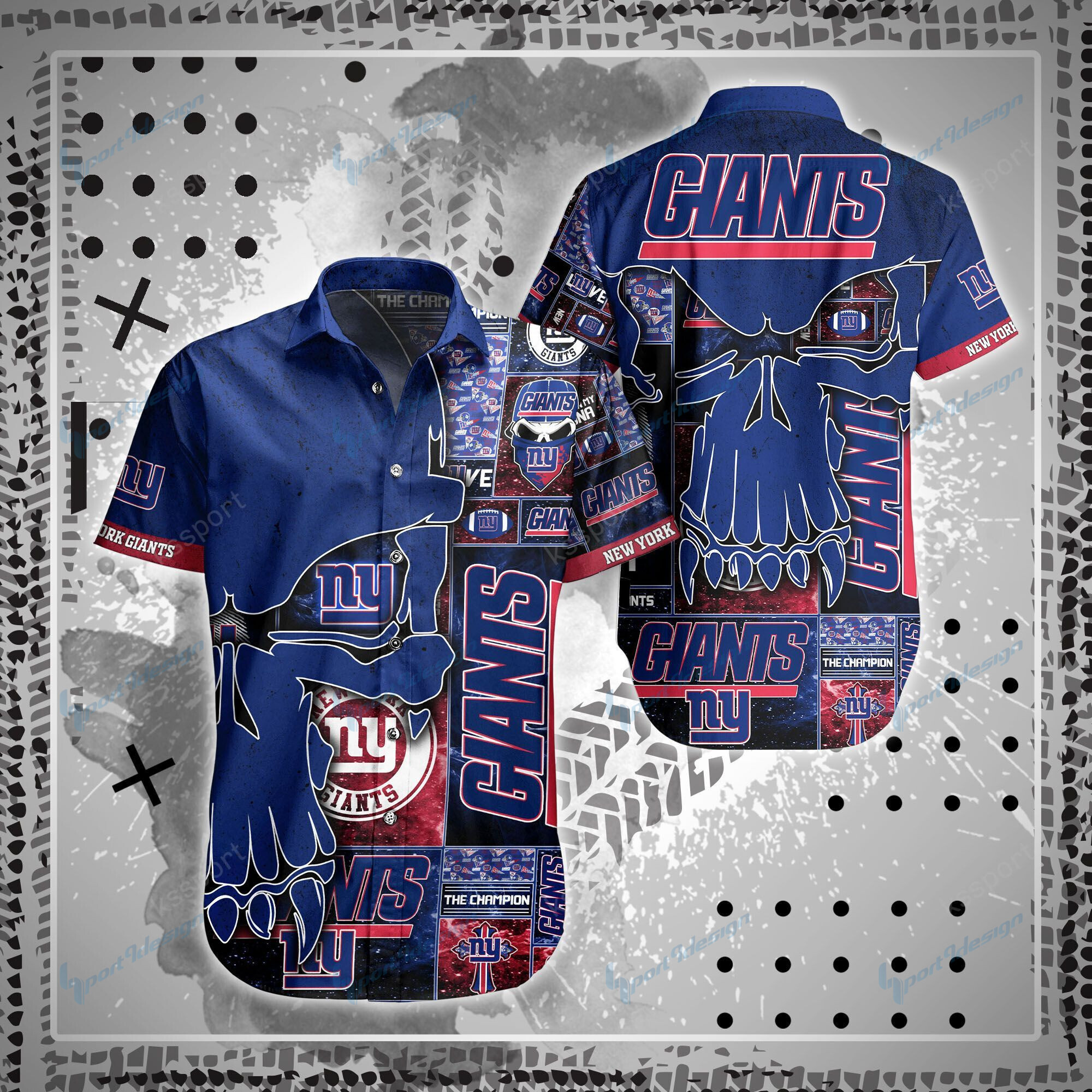 New York Giants Shirt And Shorts Bg78