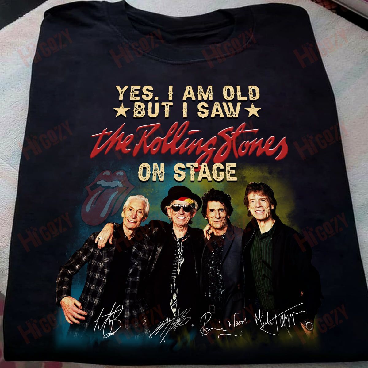 The Rolling Stones Band Shirt, Charlie Watts The Rolling Stones Band Shirts, Vintage T-Shirt 2D