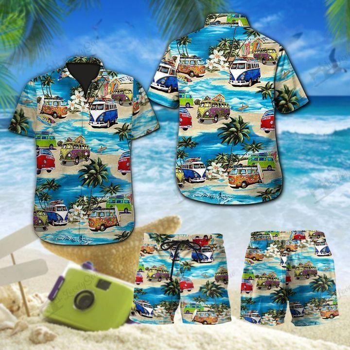 Vwbus Hawaiian Shirt Beach Short Ha58834