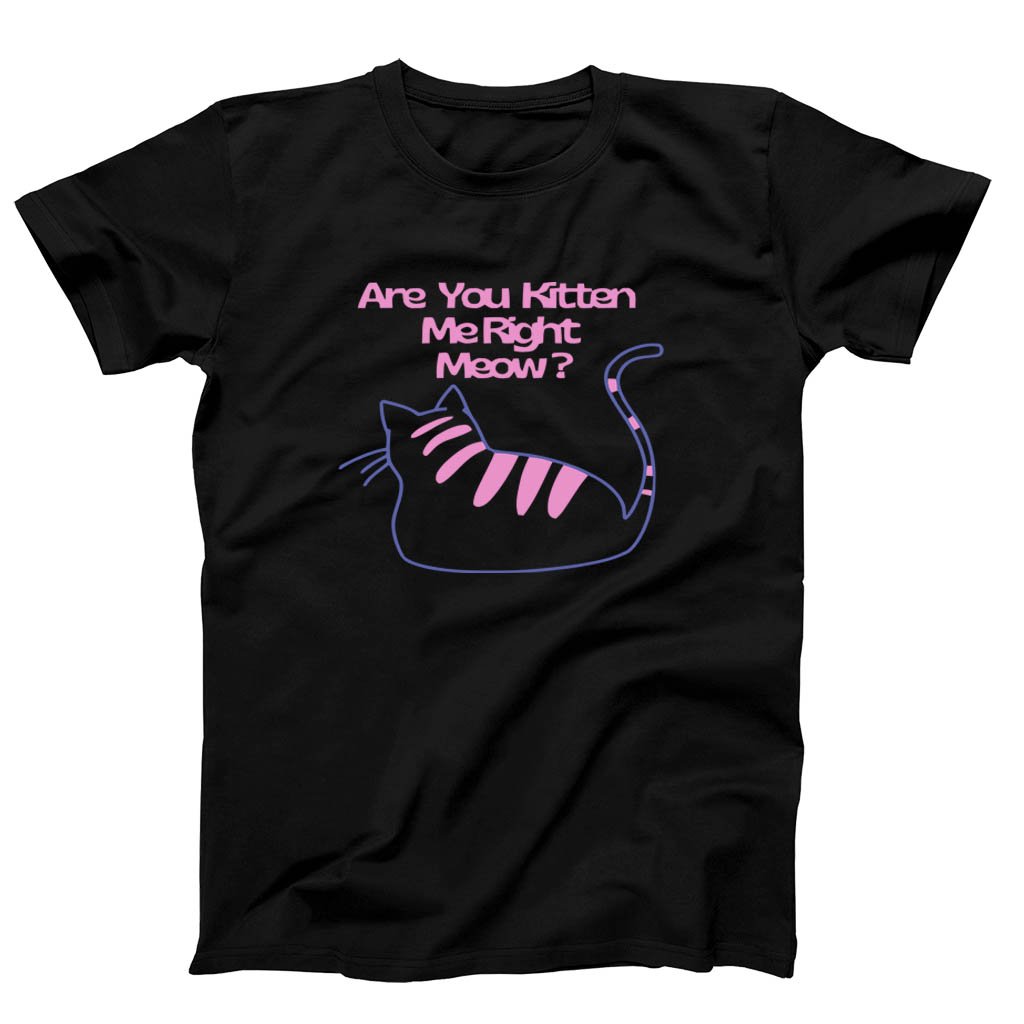 Are You Kitten Me Right Meow Art Men’s T-Shirt Tee