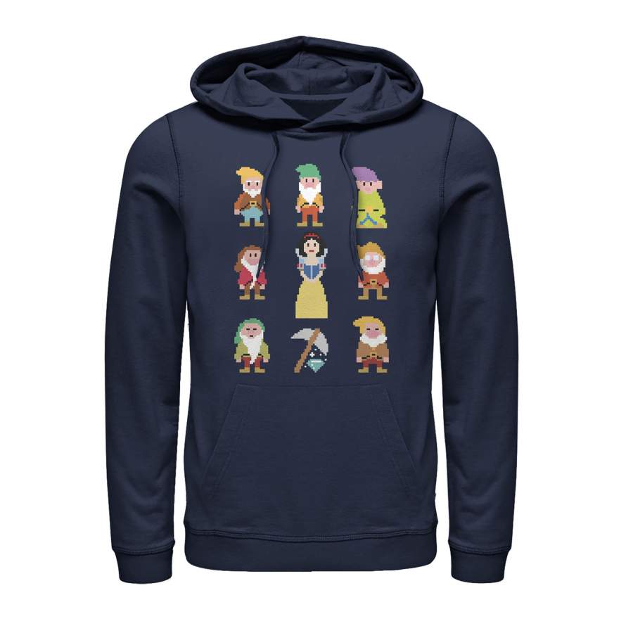 Snow White and the Seven Dwarves Men’s Pixels  Lightweight Hoodie