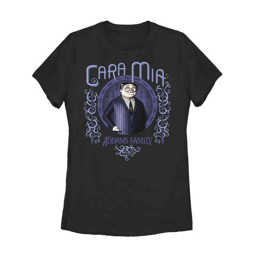 Addams Family Women’s Gomez Cara Mia Portrait  T Shirt