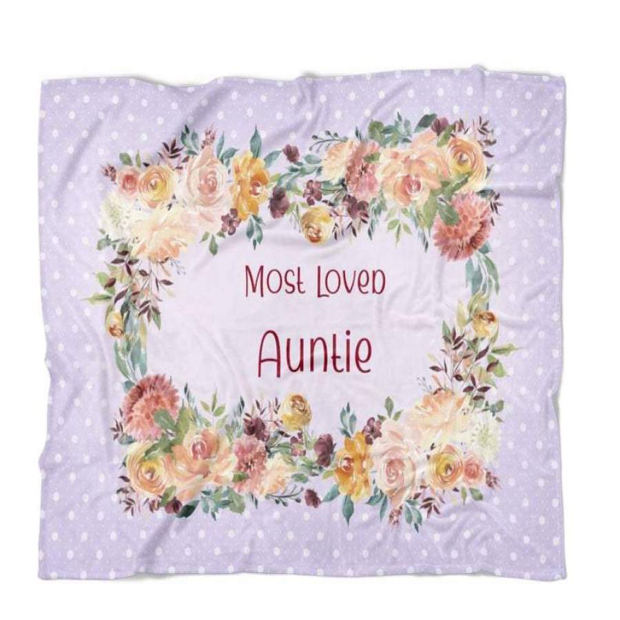 Most Love Auntie Funny Blanket Gift For Auntie At Mother’s Day