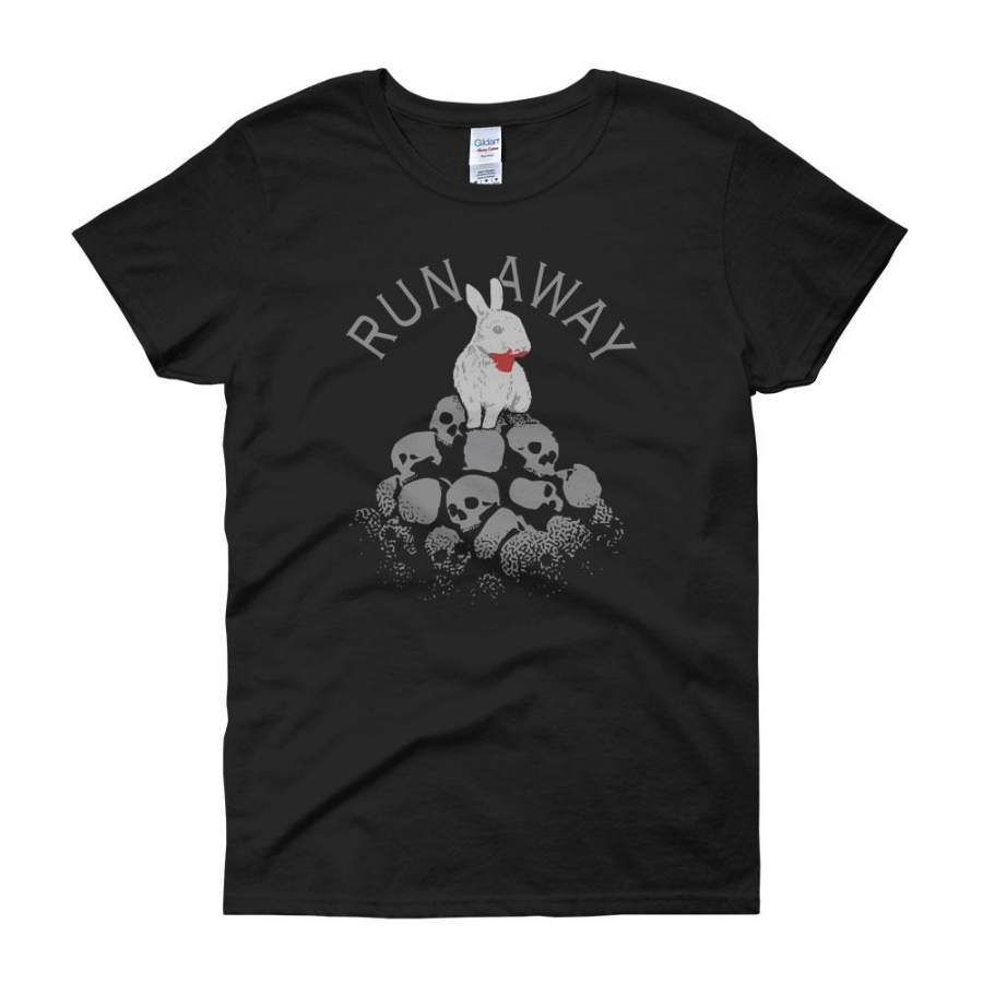 Run Away Killer Bunny Women’S T Shirt