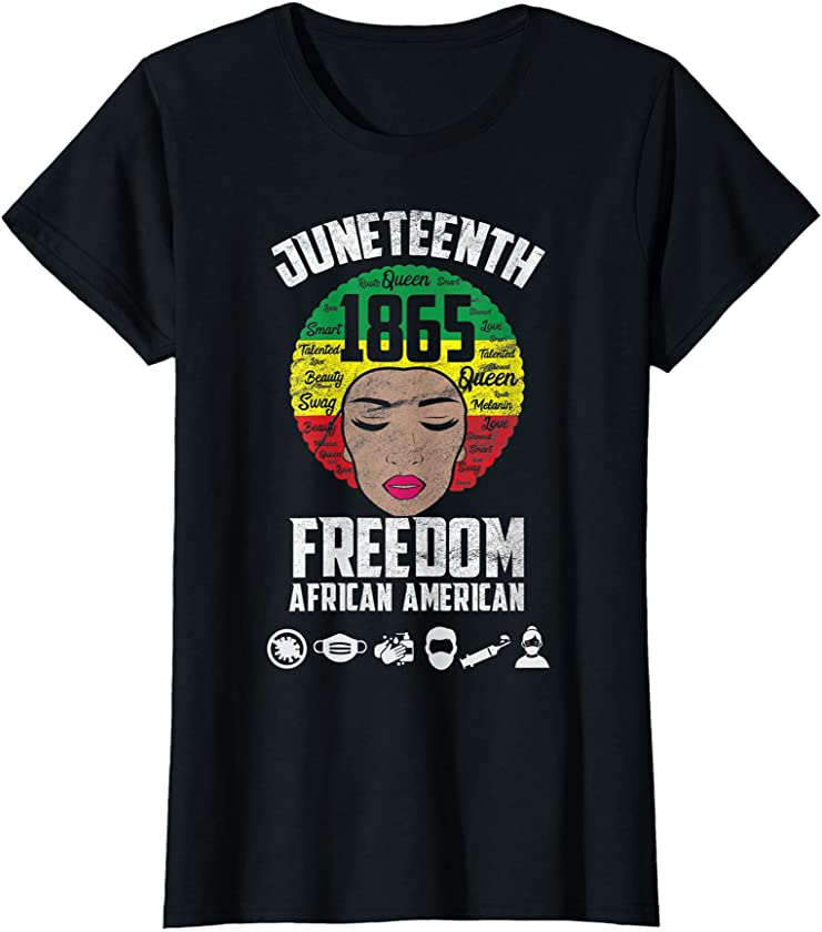 Womens Juneteenth Freedom African American Plus Size Tee T-Shirt