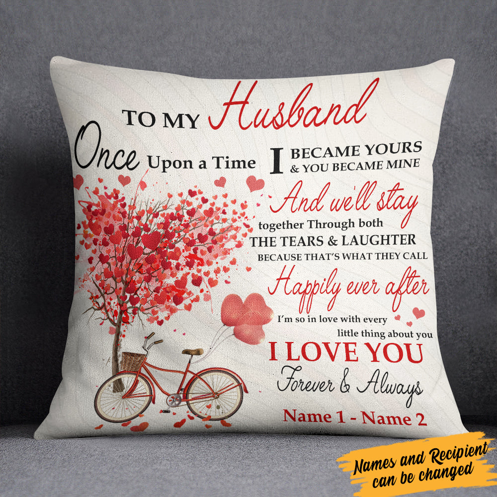 Personalized Couple Heart Tree Pillow Db81 85O36 (Insert Included)