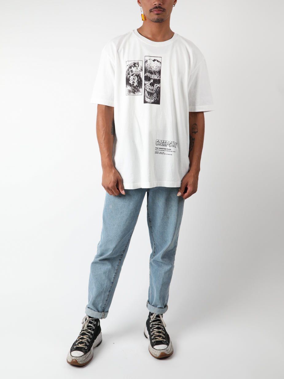 Creepshow Skull White Tee