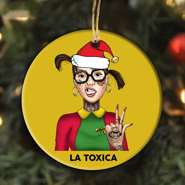 La Toxica Ornaments, Latin Ornaments, Holiday Ornaments, Latin Decoration, Latina Ornaments