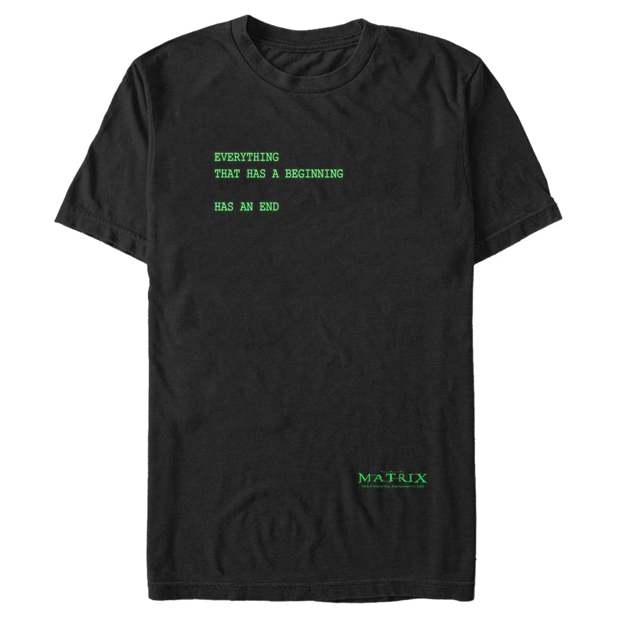 The Matrix Men’S Everything Has An End  T-Shirt