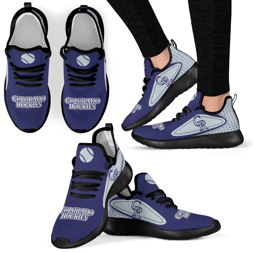 Colorful React Colorado Rockies Mesh Knit Sneakers