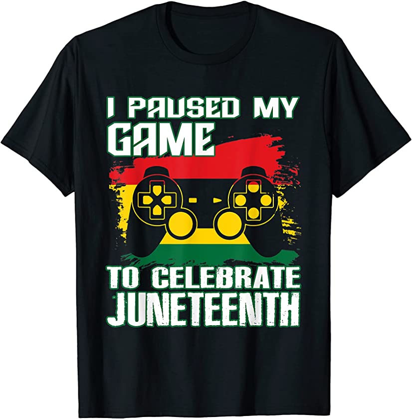 Pride Gamer Love Juneteenth For Women Black Queen Melanin T-Shirt