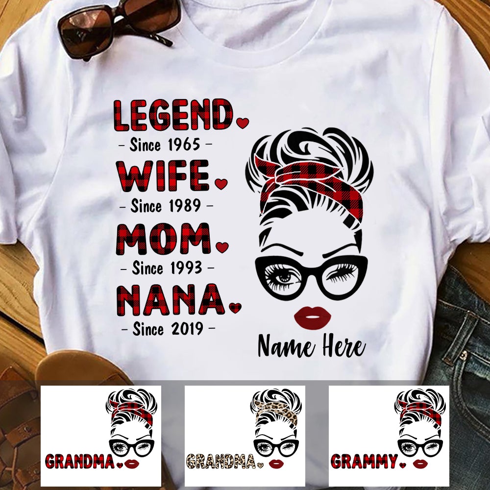 Personalized Mom Grandma Since T Shirt MR232 30O57