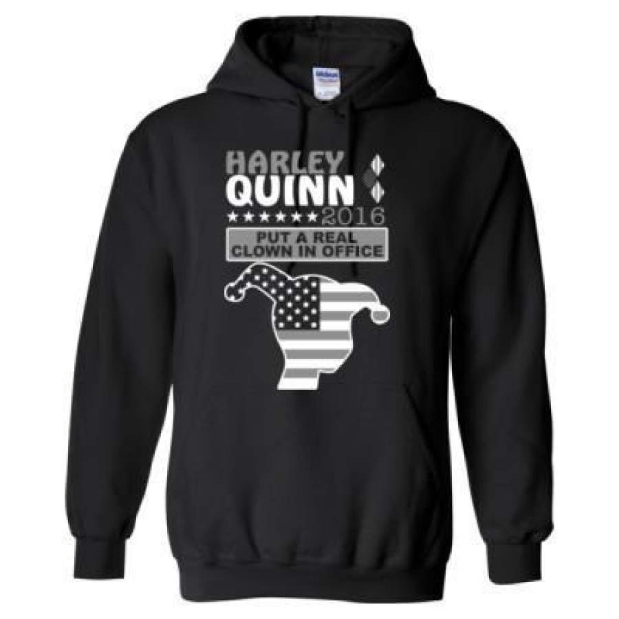 AGR Harley Quinn 2016 Put A Real Clown In Office – Heavy Blend™ Hooded Sweatshirt