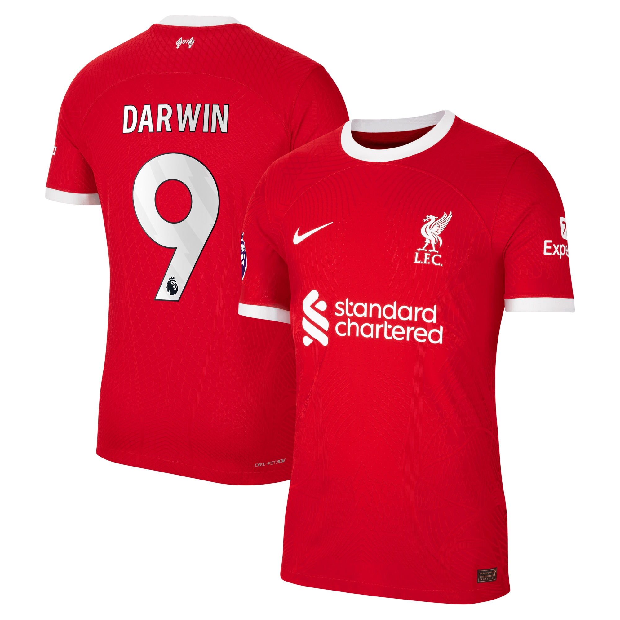 Darwin Núñez Liverpool 2023/24 Home Authentic Jersey – Red