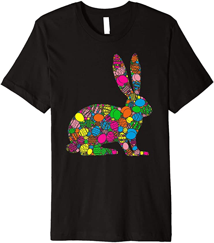 Colorful Egg Bunny Rabbit Gift Women Men Kids – Easter Day Premium T-Shirt