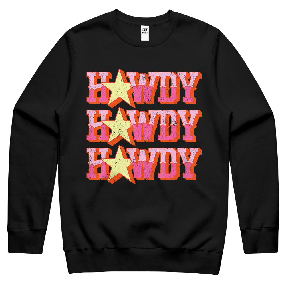 Howdy Rodeo Western Retro Vintage Country Southern Crewneck Sweatshirt