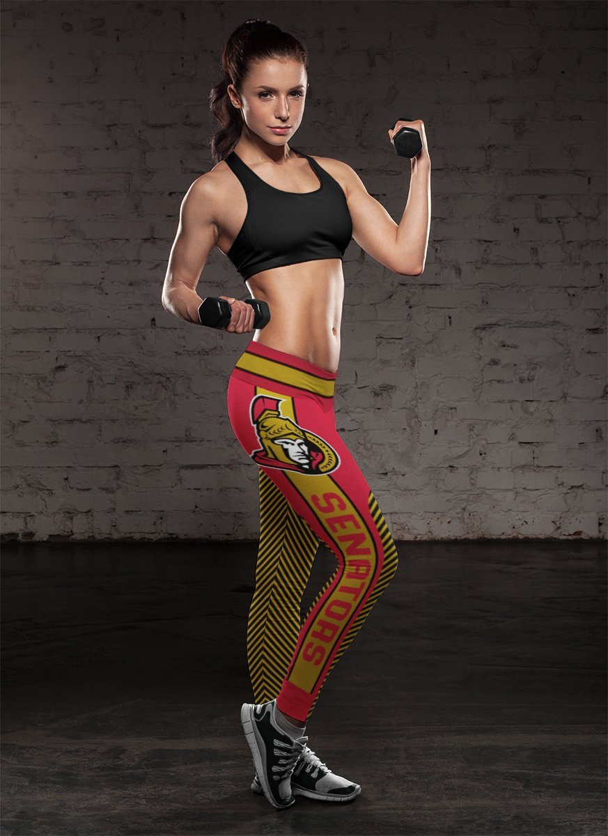 Colorful Gorgeous Fitting Fabulous Ottawa Senators Leggings