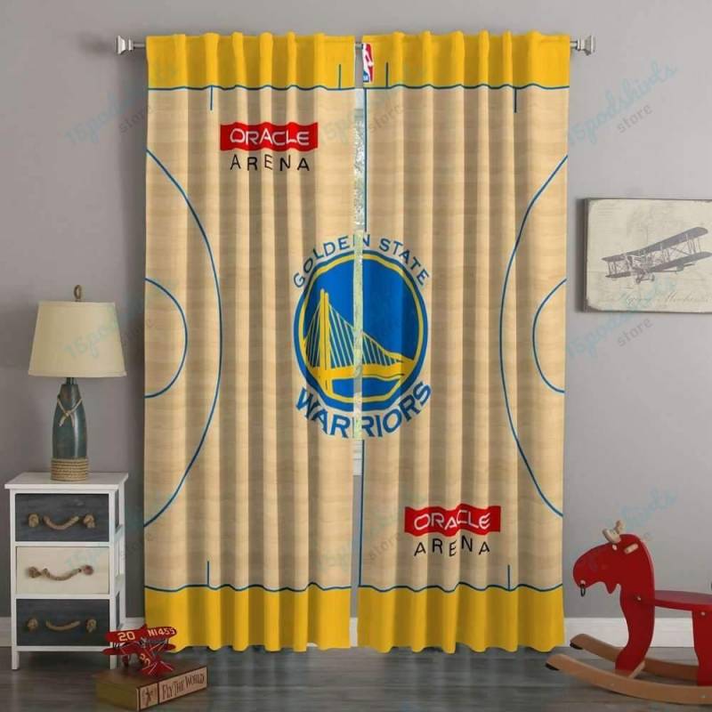 3D Printed Golden State Warriors Custom Living Room Curtains