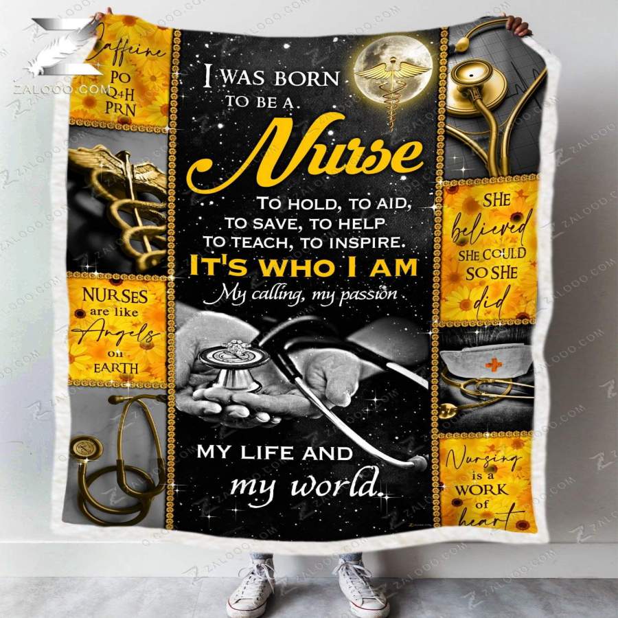 Zalooo – Fleece Blanket – NURSE – It’s Who I Am