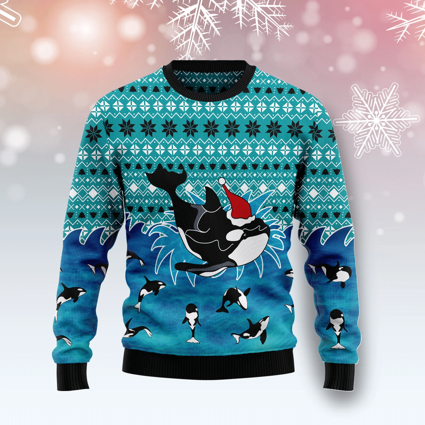 Love Oracle Whale Christmas Ugly Sweater