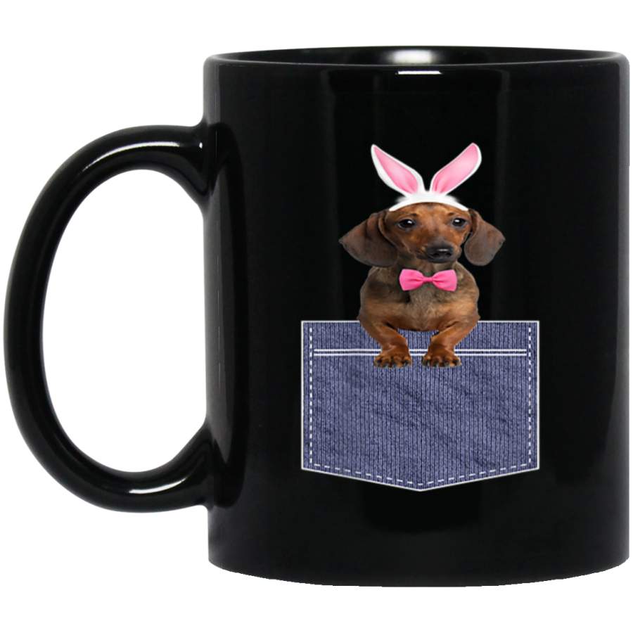 Dachshund Bunny In a PocketFunny Dachshund Easter Mug