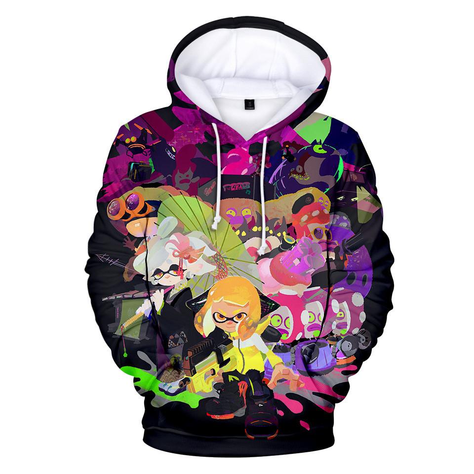 3D Printed Anime Splatoon Hoodies Pullovers Peterdresser Shop