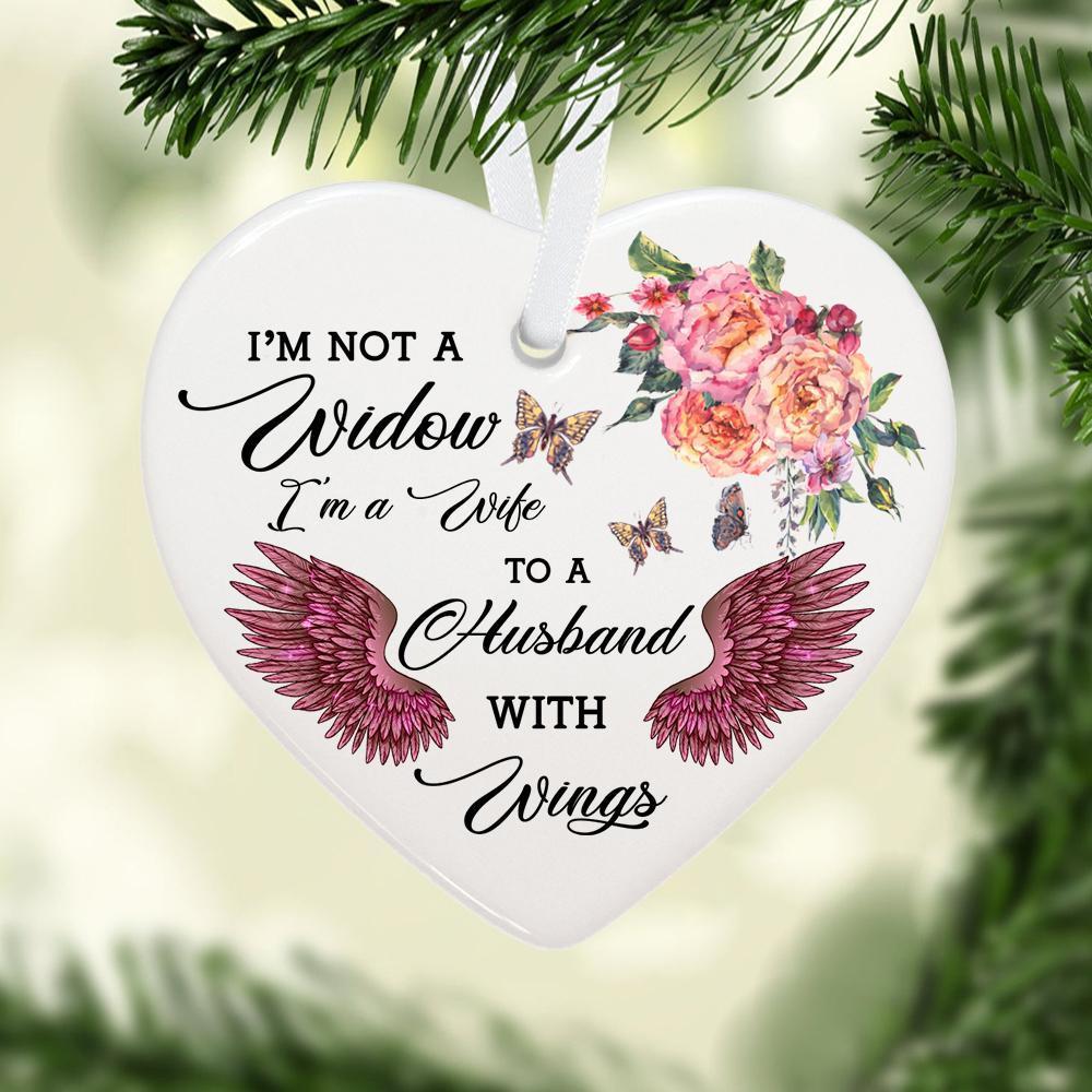 I’M Not A Widow Heart Ceramic Ornament Christmas Ornament Christmas Gift Ideas