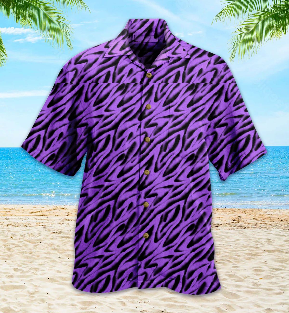 Purple Zebra Purple Hawaiian Shirt 7