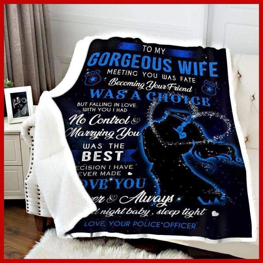 Marrying You Was The Best Desicion Gift For Wife Blanket