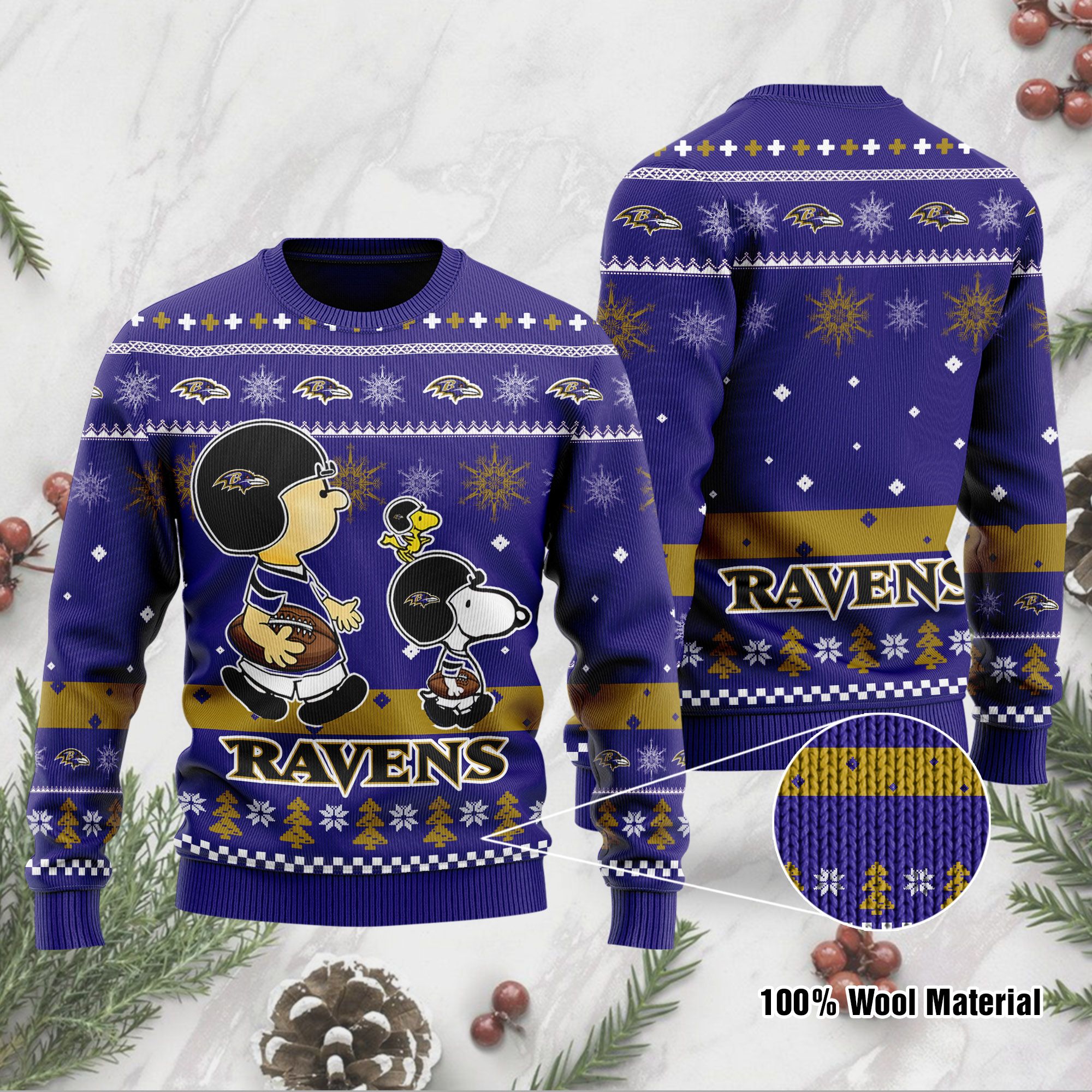 Baltimore Ravens SP Ugly Sweater 189 L1MTH0235-XM