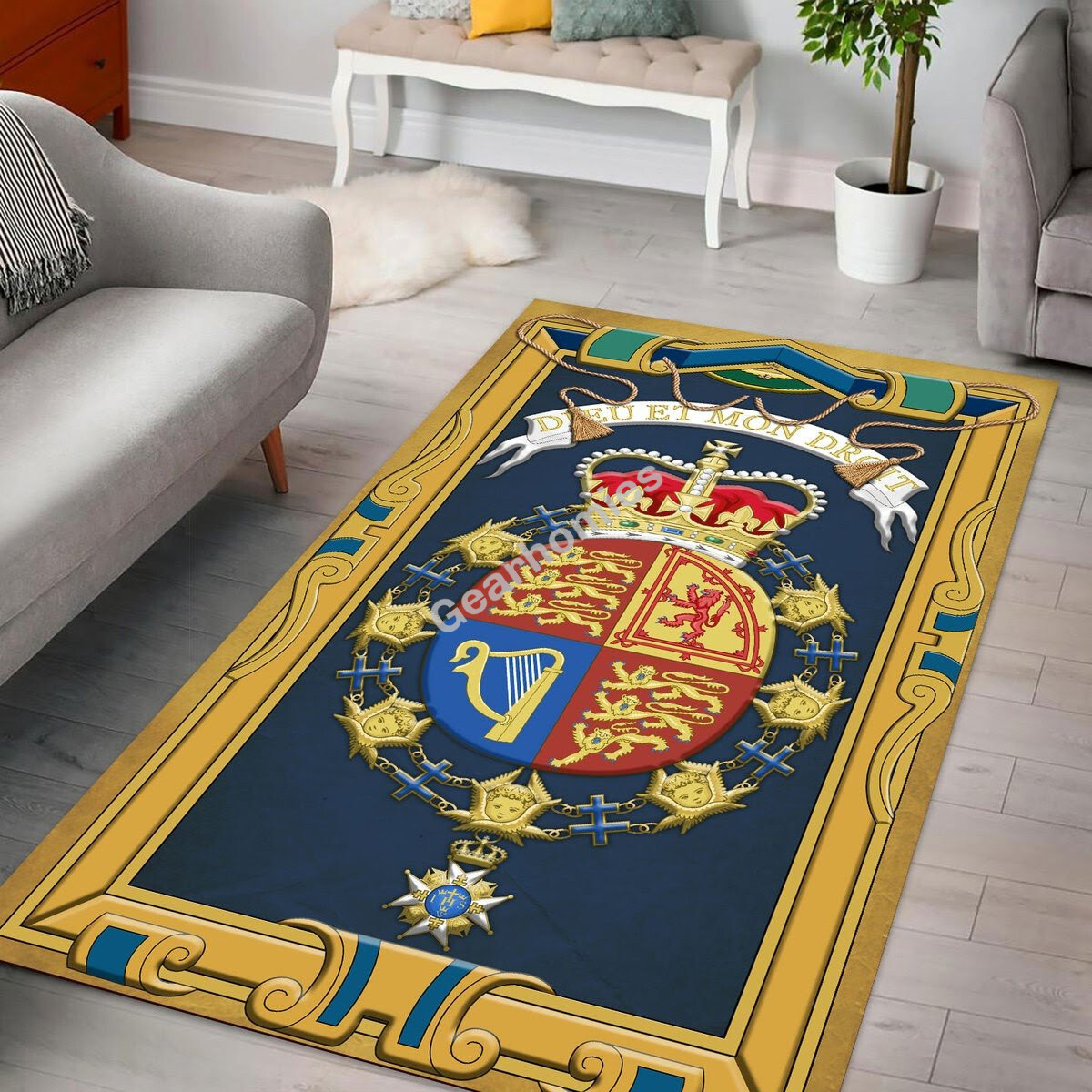 Queen Elizabeth Ii Rug Living Room Decoration