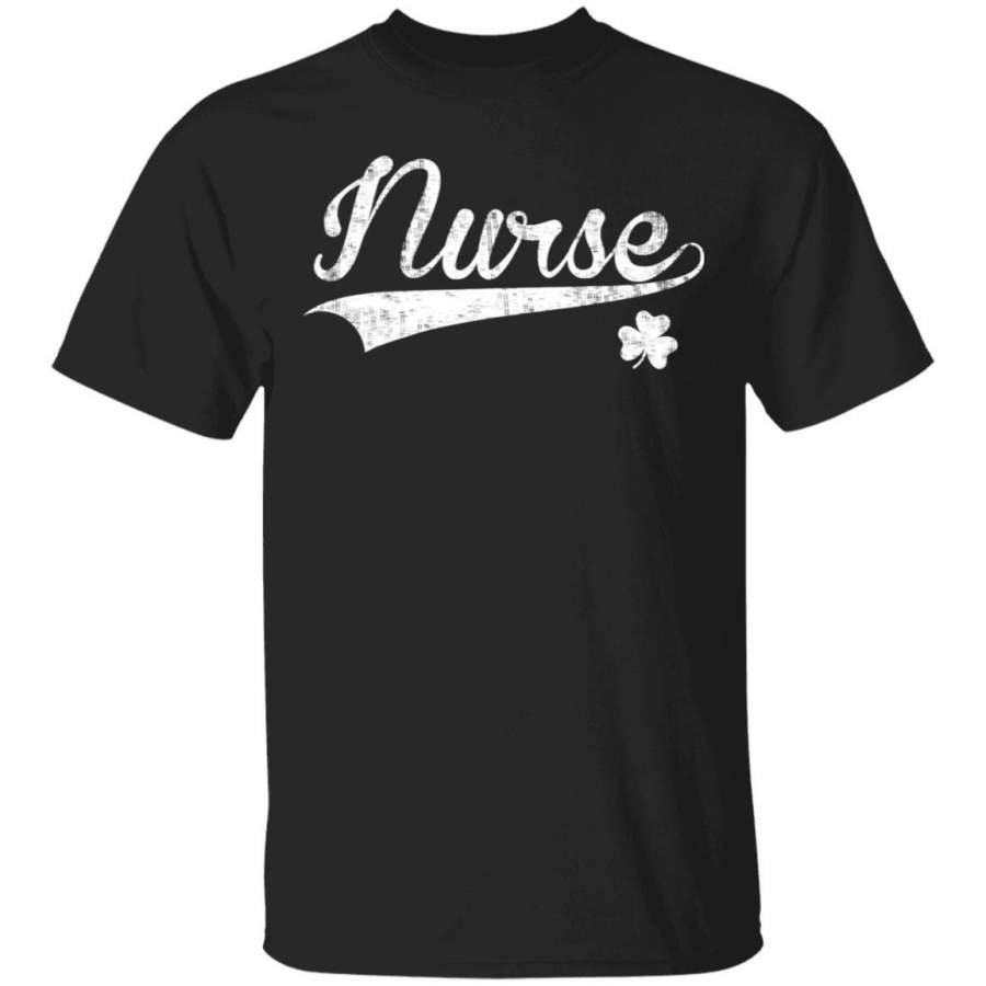 Vintage nurse cute shamrock for retro st patricks day 2020 T Shirt Saint Paddys Patricks Tshirt Lucky Shirts Drink Green Beer Irish Gifts Funny Tee