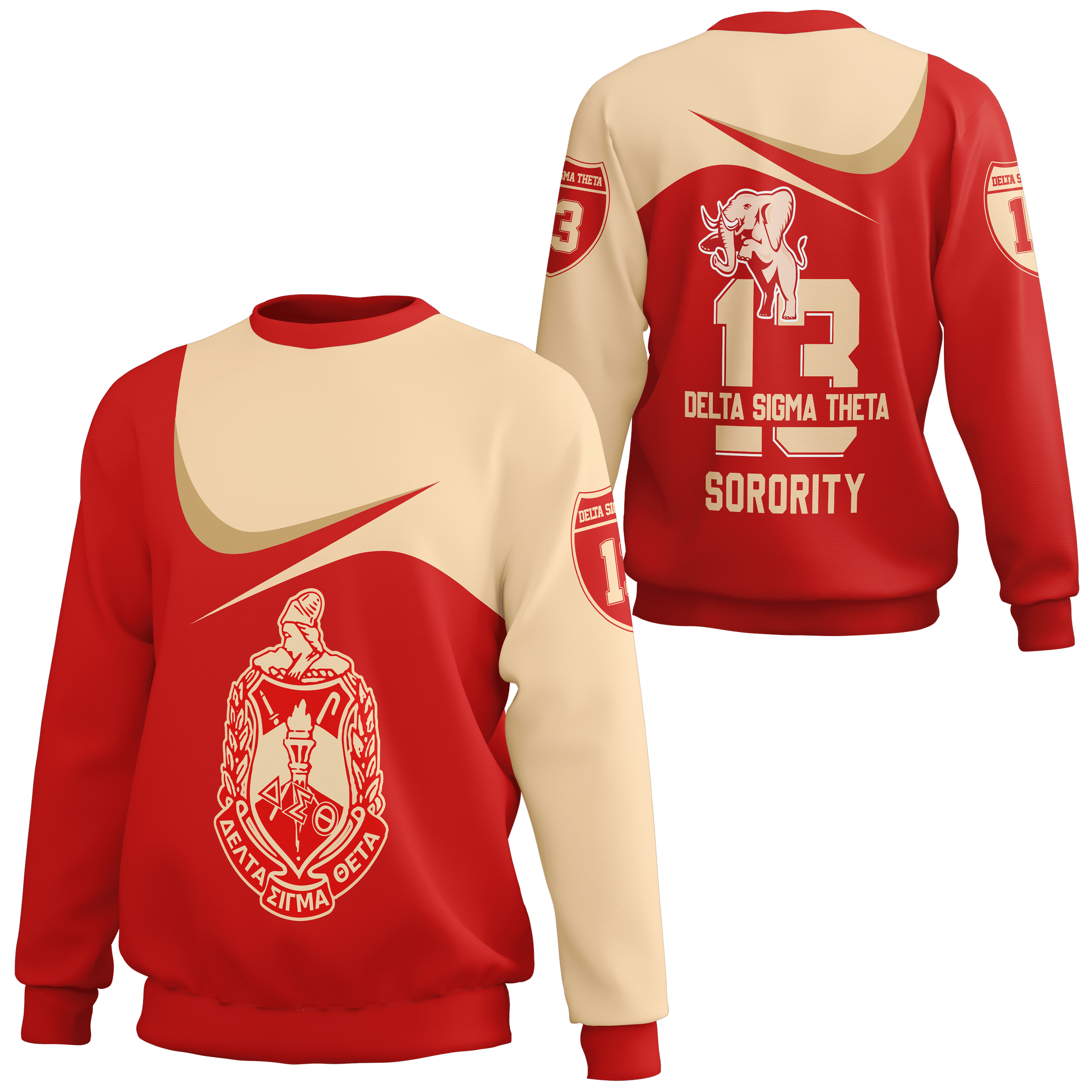 Wonder Print Shopsweatshirt – Delta Sigma Theta Curve Style Sweatshirt Lt10