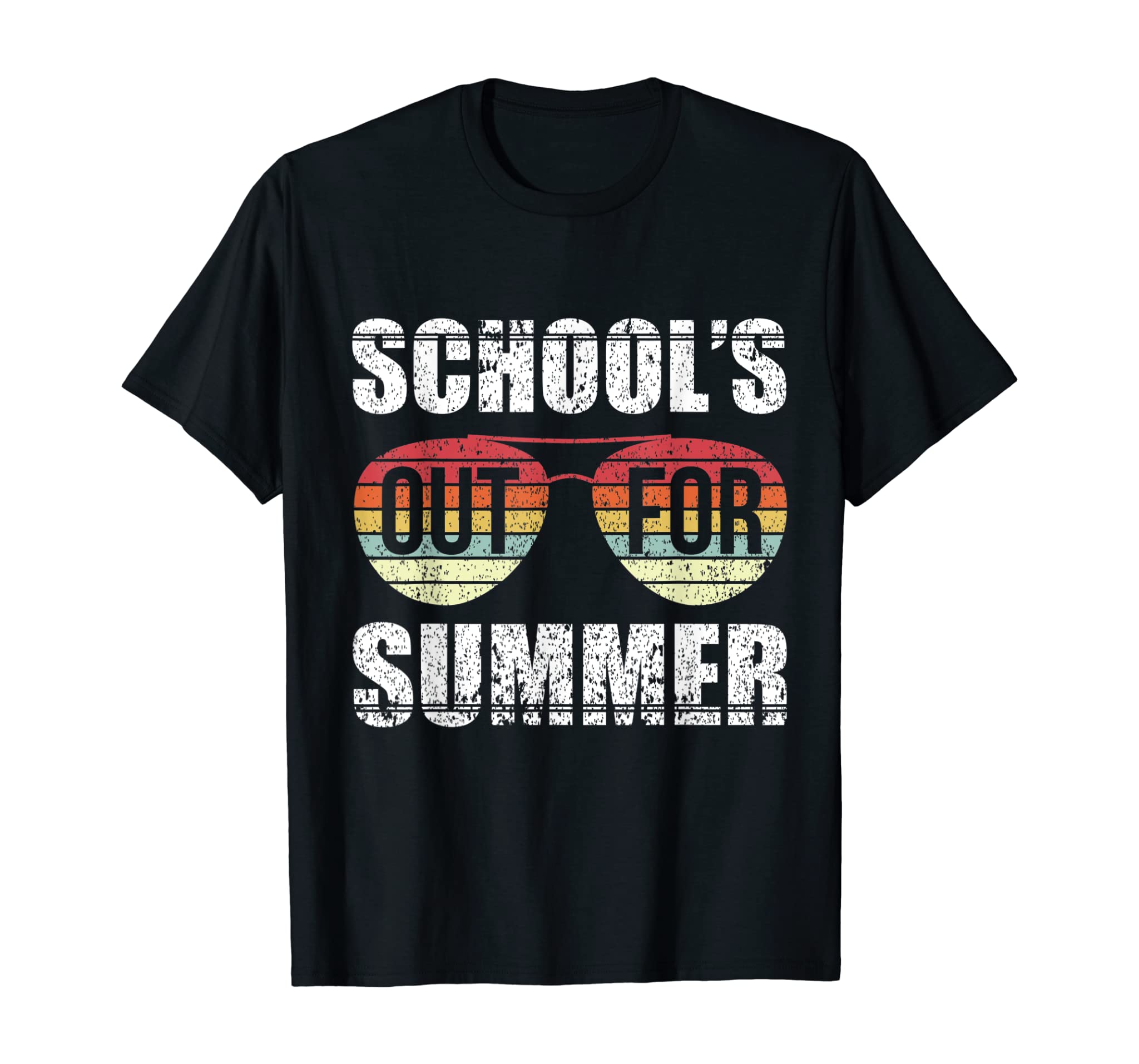 Retro Last Day Of School Schools Out For Summer Teacher Gift T-Shirt