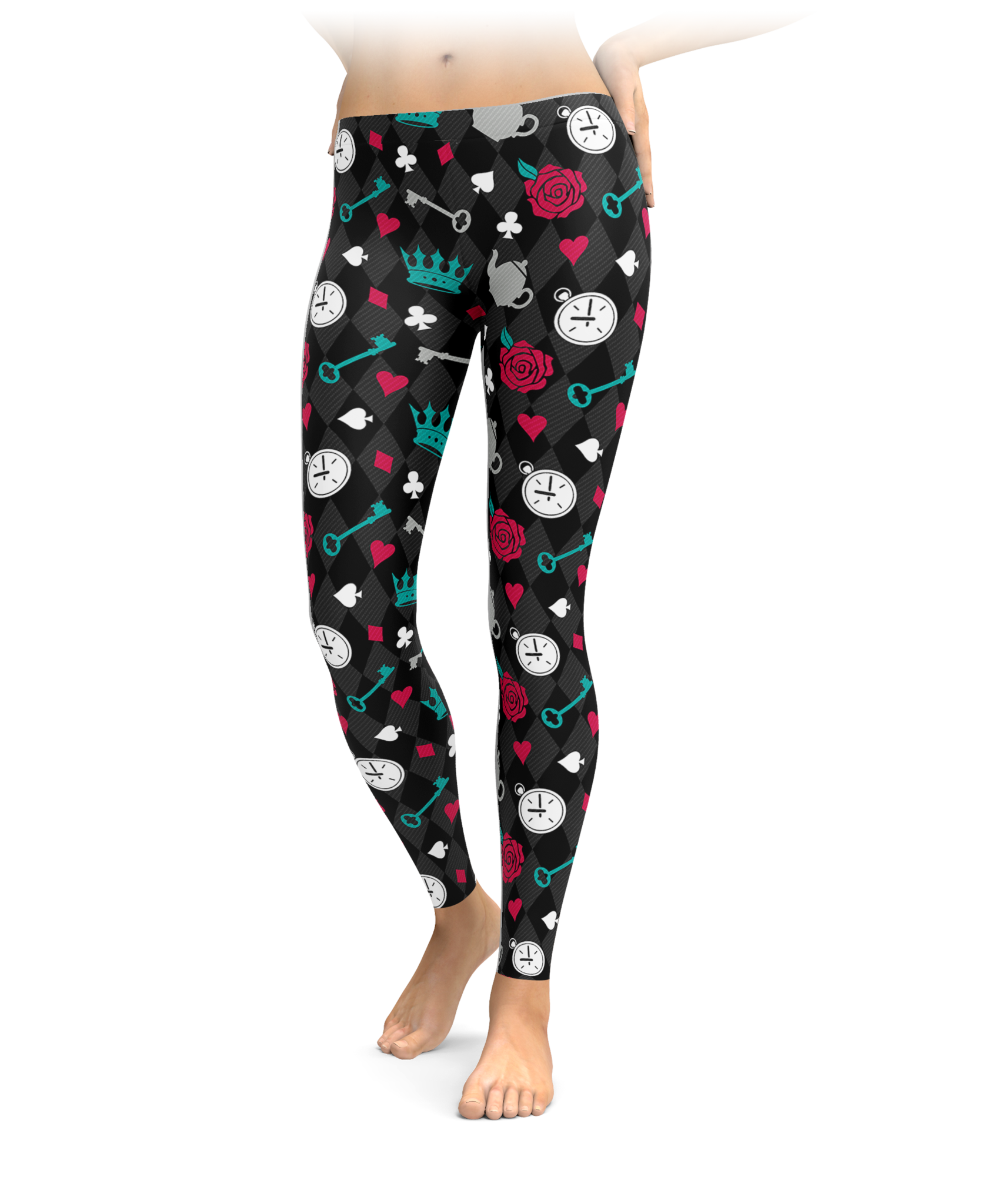 Down The Rabbit Hole (Dark) Leggings