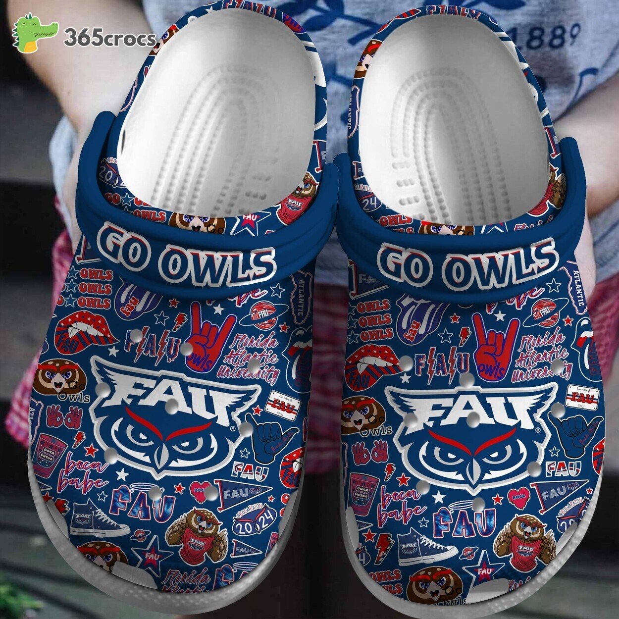 Florida Atlantic Owls NCAA Comfortable Crocss Clog Footwear Design Style