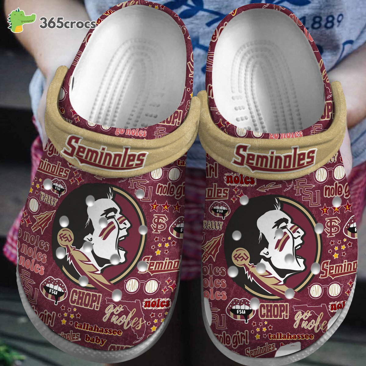 Florida State Seminoles NCAA Sport Crocss Clogs Shoes Comfortable