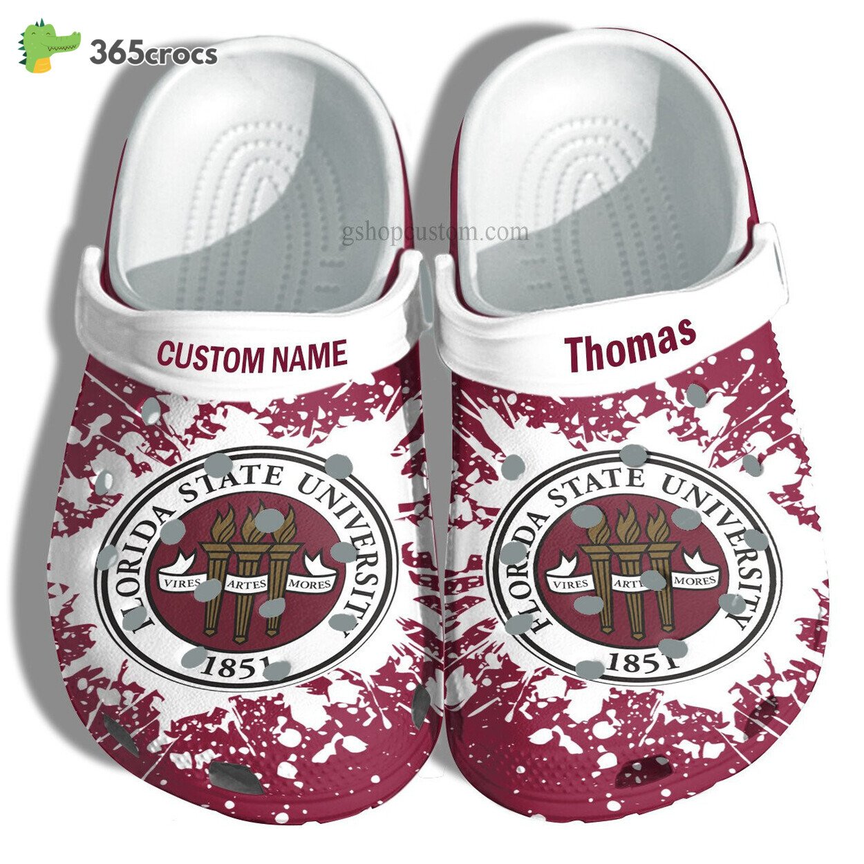 Florida State University Graduation Gifts Croc Shoes Customize Admission Gift Shoes