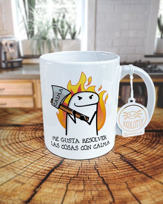 Flork Mug Deformed Meme Mug With Calm