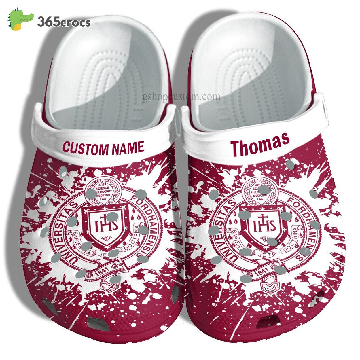 Fordham University Graduation Gifts Croc Shoes Customize Admission Gift Shoes