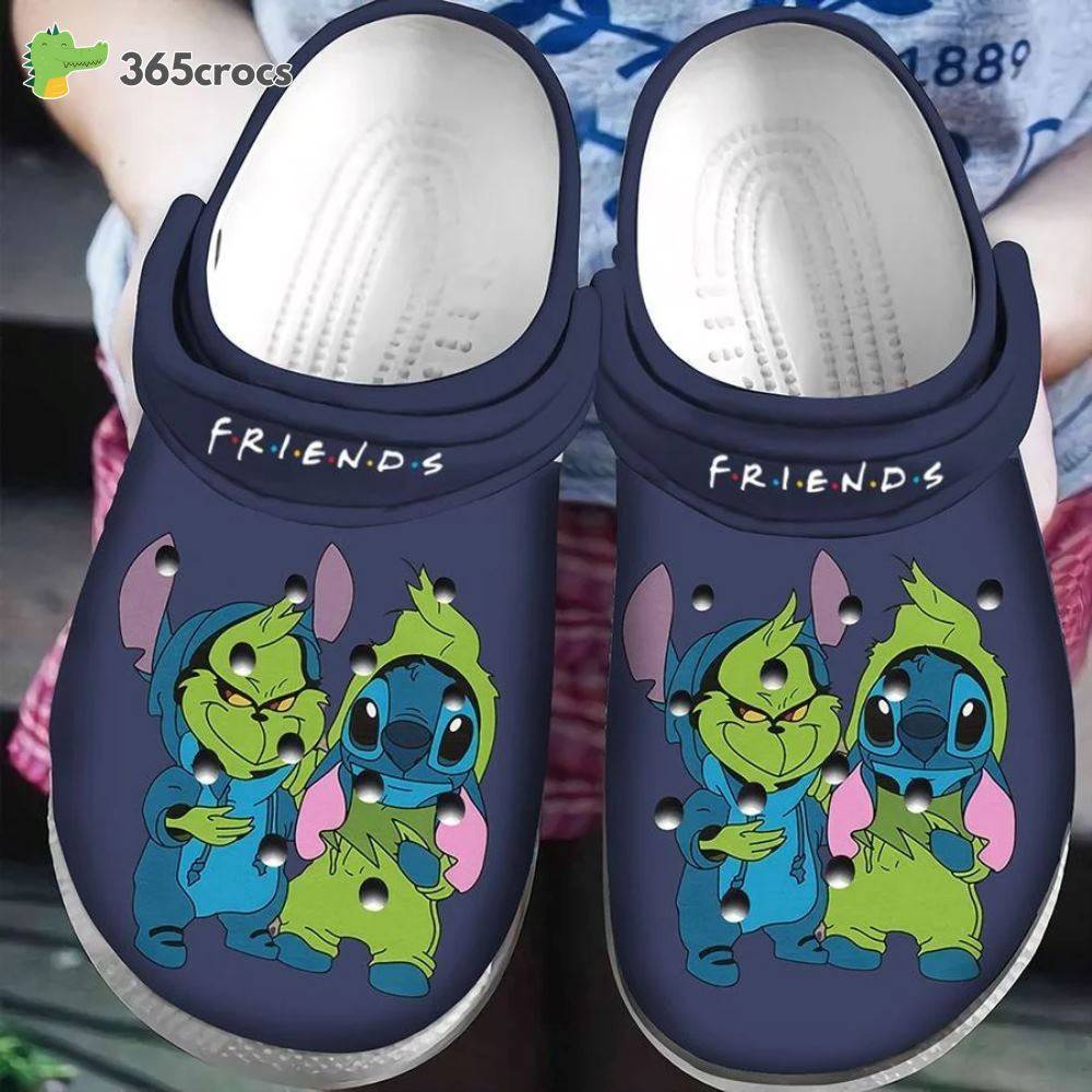 Friends Grinch &Amp; Stitch Disney Cartoon Adults Crocss Clog Shoes