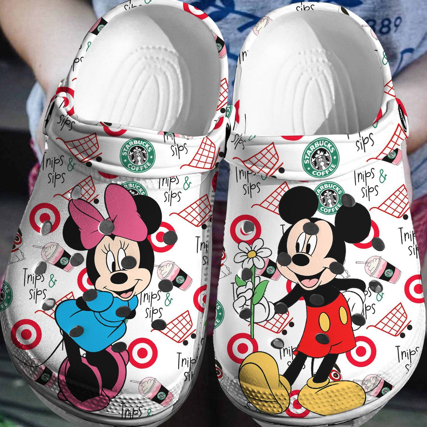 Fun and Fashionable: Mickey Minnie Crocss 3D Clog Shoes – Disney Delight for Your Feet