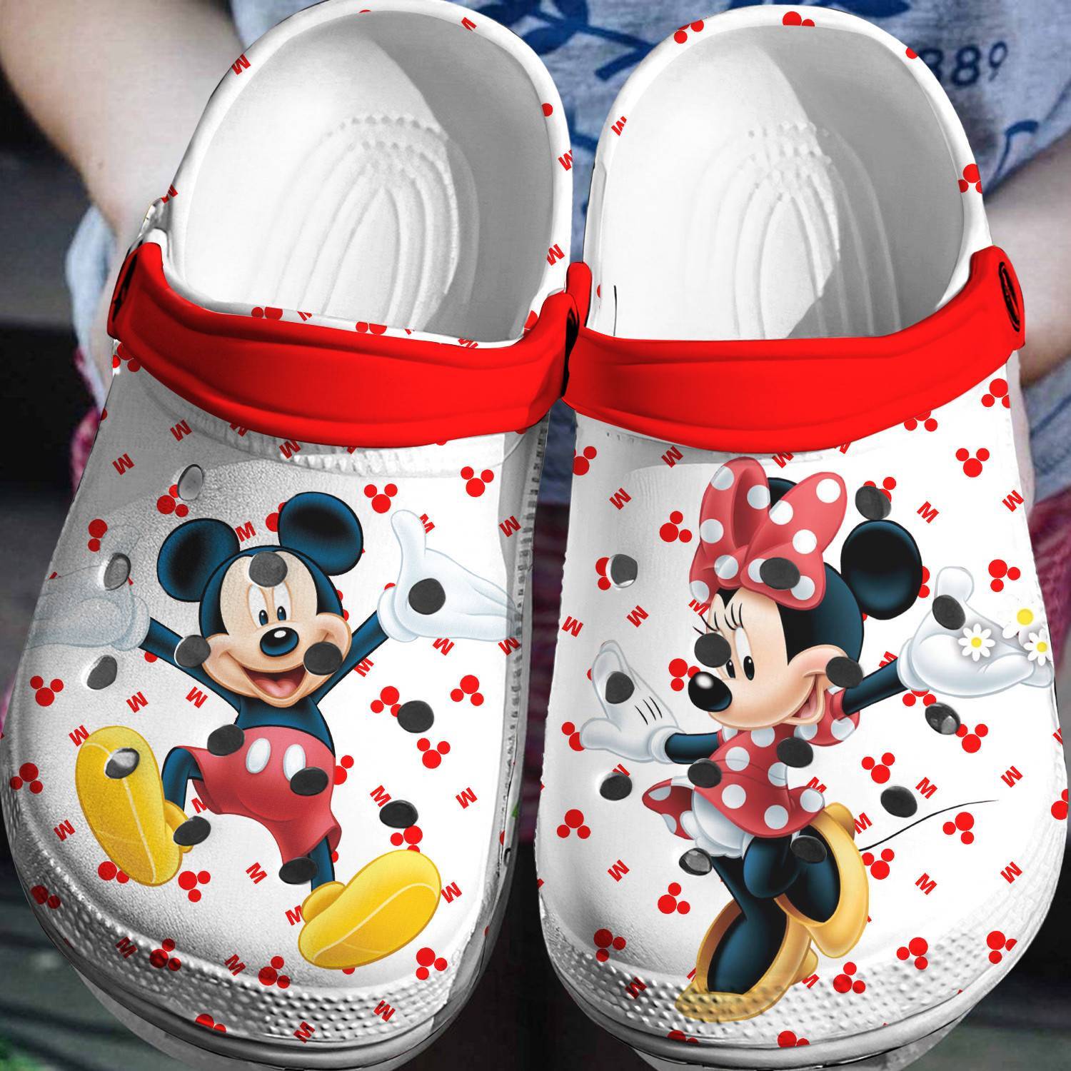 Fun – filled Footwear: Mickey Minnie Crocss 3D Clog Shoes – Perfect for Disney Fans